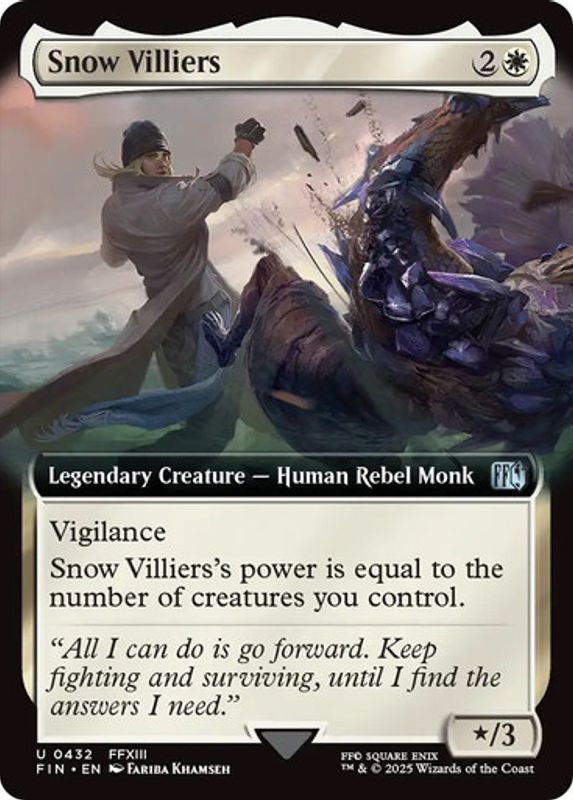 Snow Villiers (Extended Art) (Foil)